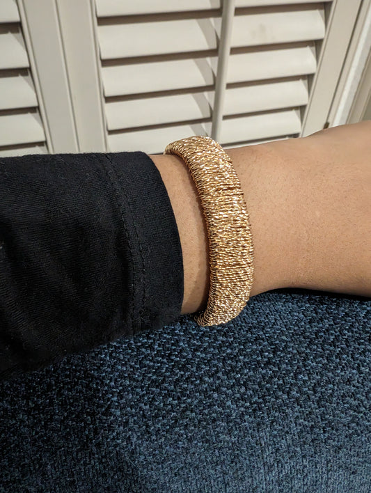 Thread Gold Cuff - Water Resistant!