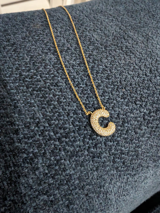 Pave Initially Yours Necklace