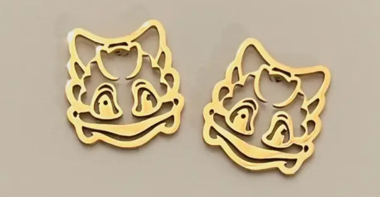 Super Frog Gold Studs