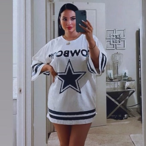 Dallas Cowboys Sequin Dress!