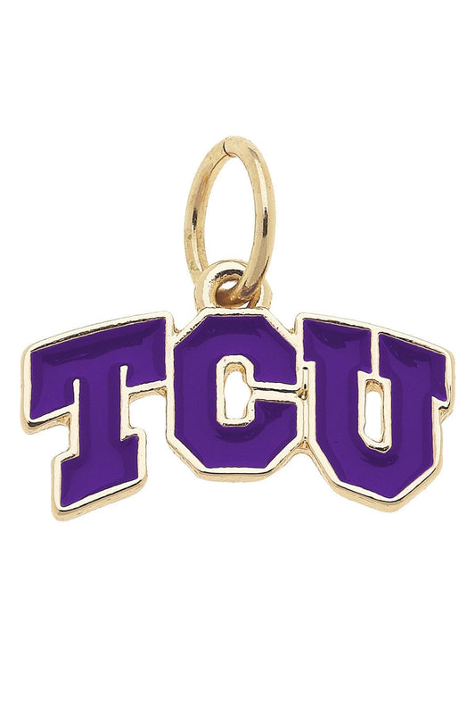 TCU Horned Frogs Enamel Logo Charm