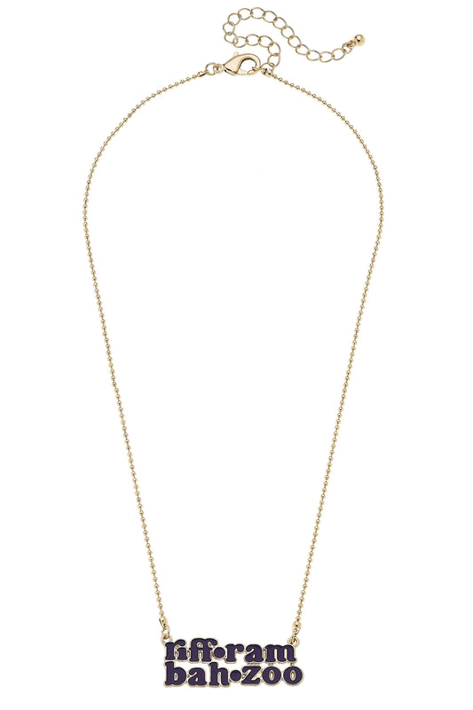 TCU Horned Frogs Slogan Necklace